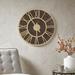 Madison Park Mason 23.6" Wood Wall Clock