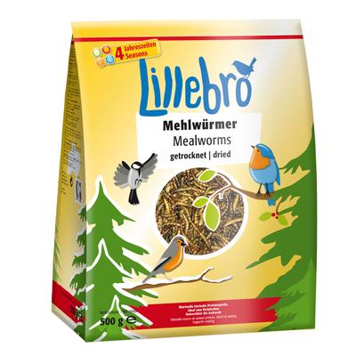 2kg Vers de farine séchés pour oiseaux Lillebro