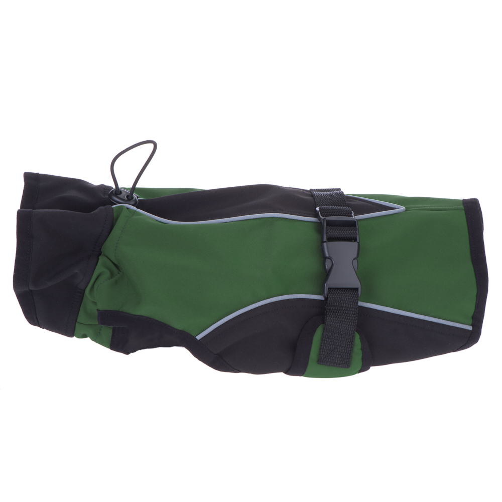 Manteau en softshell pour chien - longueur du dos : 62 cm environ - vert