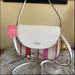 Kate Spade Bags | Kate Spade Leila Medium Flap Shoulder Bag Crossbody Pink Multi Stripe Wkr00522 | Color: White | Size: Os