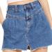 Free People Skirts | Nwt* Free People Blue Sidecar Denim Mini Skirt Saratoga Blue Women's Size 25 | Color: Blue | Size: 25