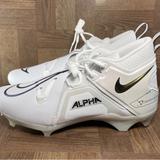 Nike Shoes | Nike Alpha Menace Pro 3 White Black Gold | Color: Black/Gold/White | Size: 12.5