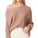Free People Sweaters | Free People Tan Alana Pullover Sweater M | Color: Tan | Size: M