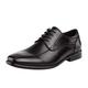 Bruno Marc Men's Dress Shoes Formal Classic Square Toe Lace Up Derbys DP03 Black Size 8 US/ 7 UK