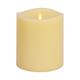 Luminara Realistic Moving Flame LED Candle Melted Edge Smooth Finish Real Wax Grand Pillar, Ivory (15.8 Wide x 18 Tall, Centimetre)