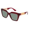 Versace VE4418 Damen-Sonnenbrille Vollrand Butterfly Acetat-Gestell, rot