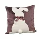 Juste de coussin lapin miel moderne taie d'oreiller en velours carré meilleur savoir mode