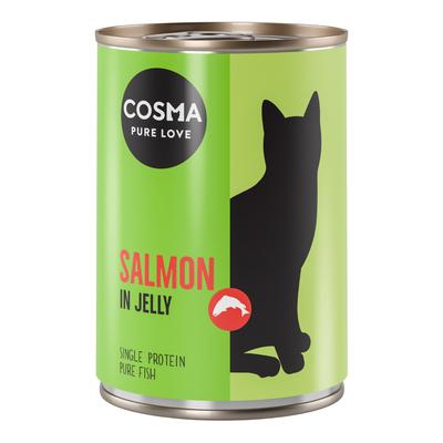 24x400g Cosma Original en gelée saumon - Pâtée pour chat