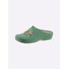 Pantoffel WALDLÄUFER, Damen, Gr. 38, grün (apfel), Filz, modisch, Schuhe Hausschuh Pantoffeln
