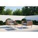 NewAge Products Outdoor Furniture Monterey 3 Piece Patio Chat Set with Coffee Table
