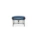 Winston Palazzo Outdoor Ottoman w/ Sunbrella Cushion Metal in Blue | Wayfair M23008-BKN-5270