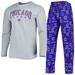 Men's Concepts Sport Royal/Gray Chicago Cubs Breakthrough Long Sleeve Top & Pants Sleep Set