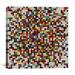 Wade Logan® Albree Modern cPixilated Tile Colorful Cluster Modern Graphic Art on Canvas in Black/Green/White | 26 H x 26 W x 1.5 D in | Wayfair