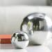 Wrought Studio™ Arber Bola Blanco Sphere/3"D, Metal in Gray | 4 H x 4 W x 4 D in | Wayfair D252EE9D88B9434AB661B083A9B68CAD