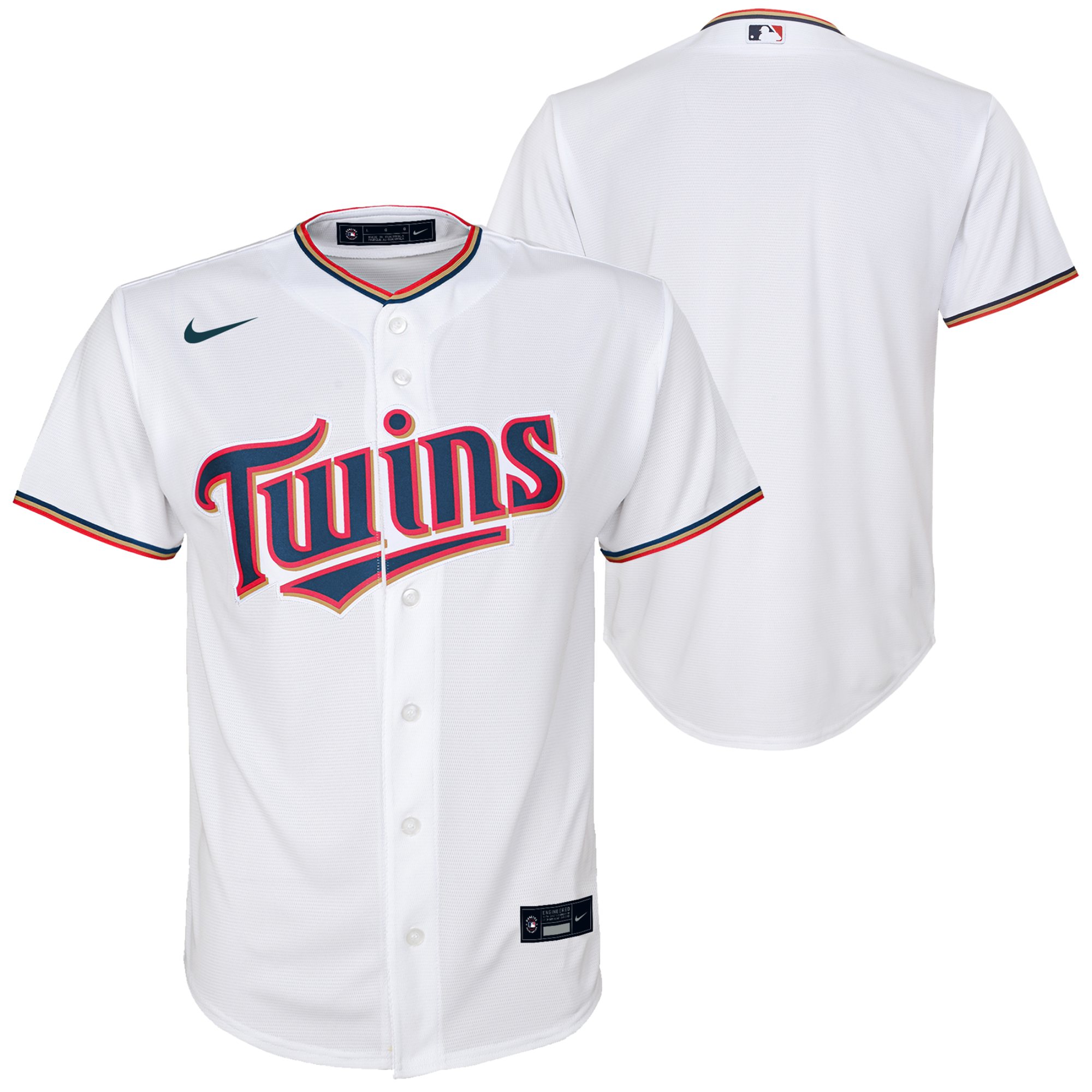 Minnesota Twins Nike Offizielles Replica-Heimtrikot – Jugend Image