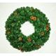 The Holiday Aisle® Oregon Fir Pre-Lit Wreath Traditional Faux in White | 36 H x 36 W x 4 D in | Wayfair D6AA624B69F24F07B2C48214C0181E1E