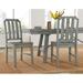 Hoddesd Solid Wood Dining Chair in Dove Gray Wood in Brown/Gray/Green Laurel Foundry Modern Farmhouse® | 39.5 H x 19 W x 18 D in | Wayfair