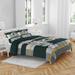 Green Bay Packers Heathered Stripe 3-Piece Full/Queen Bed Set