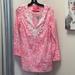 Lilly Pulitzer Dresses | Lily Pulitzer Pink And White Patterned Dress, Women Size Extra Small | Color: Pink/White | Size: Xs