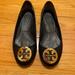 Tory Burch Shoes | Black Tory Burch Reva Flats | Color: Black/Gold | Size: 7