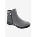 Wide Width Women's Drew Kool Bootie by Drew in Grey Suede Flannel (Size 5 1/2 W)