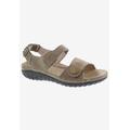 Women's Drew Workaroud Sandals by Drew in Stone Leather (Size 6 1/2 M)