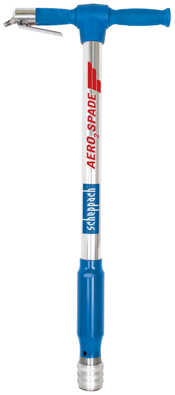 Druckluftgeräte-Set SCHEPPACH "Aero² Spade", blau (blau, silberfarben), Werkzeugmaschinen-Sets, Druckluftspaten Image