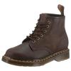 Schnürboots DR. MARTENS "6 Eye Boot 101 CRAZY HORSE", Herren, Gr. 43, braun (dunkelbraun), Leder, casual, Schuhe, Boots, Stiefel mit gepolsterter Sohle