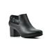 Women's Noah Bootie by White Mountain in Black Smooth (Size 11 M)