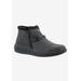 Wide Width Women's Drew Blossom Boots by Drew in Black Foil Leather (Size 12 W)