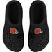 Men's FOCO Cleveland Browns Black Big Logo Sherpa-Lined Clog Slippers