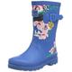 Joules Mädchen Jnr Welly Print Halblange Stiefel, Blau Blumenmuster, 27 EU