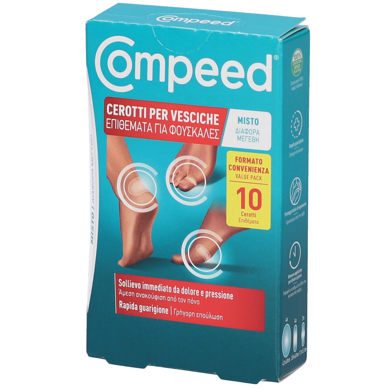 Compeed® Cerotto Per Vesciche Formato Misto 10 pz
