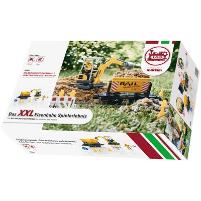Modelleisenbahn-Baustelle LGB "LGB - Ergänzungsset Baustelle - L49501", gelb (gelb, schwarz), Modelleisenbahn-Erweiterungen, Kinder, Kunststoff, Metall, Made in Europe Image