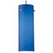 Titan 1 - Pendant - LED - Matte Chrome Finish - Blue Glass Shade