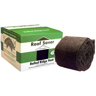 Roof Saver Rolled Ridge Vent 20 Foot Single Roll
