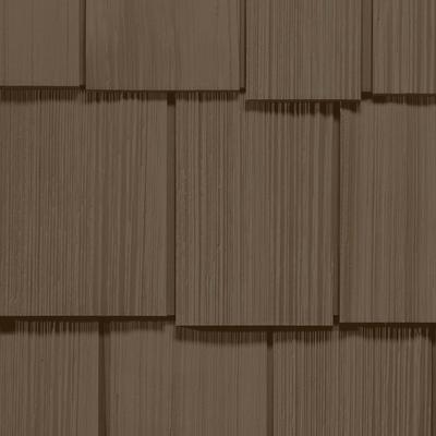 CertainTeed Cedar Impressions Double 9 Inch Staggered Rough Split Shakes Siding (1/2 Square) Sable Brown