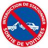 Panneau Interdiction de Stationner, Panneau de Signalisation Taille Standard 250 mm - Interdiction