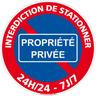 Panneau Interdiction de Stationner, Panneau de Signalisation Taille Standard 250 mm - Interdiction