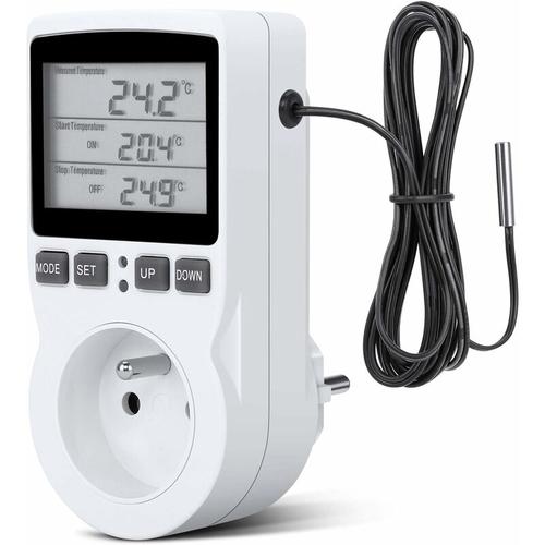 Digitaler Temperaturregler, Heizung, Kühlung, Thermostatbuchse, LCD-Temperaturregler, 230 v für