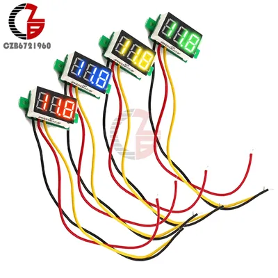 Voltmètre numérique LED DC pour voiture compteur de tension automatique testeur d'alimentation