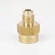 Adaptateur de raccord de Tube SAE filetage 7/16 "-20UNF OD 1/4" x 1/4 "NPT en laiton femelle 45