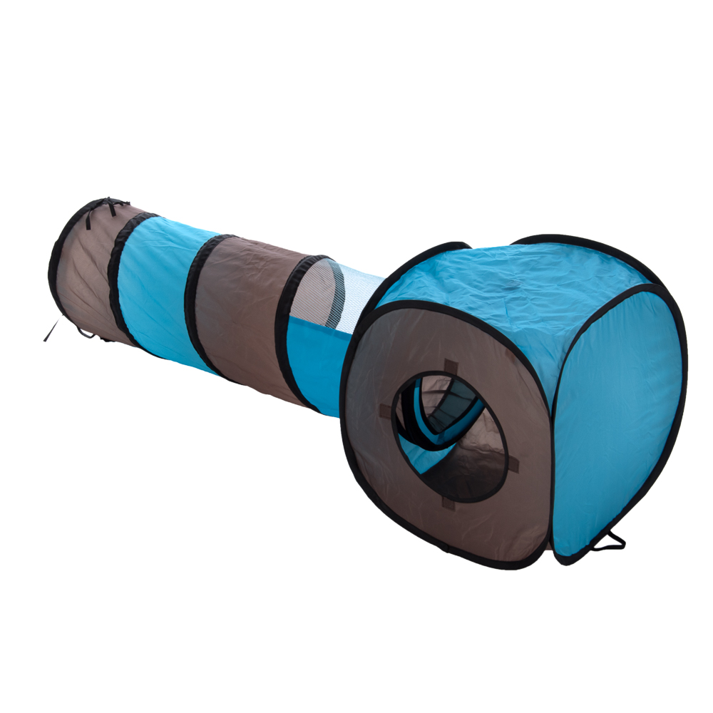 Tunnel de jeu Connect 2 en 1 pour chat : 4 tunnels + 4 cubes - Tunnel de jeu pour chat