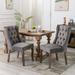 Dining Chair Traditional Tufted Upholstered Side Chair Set of 2 - 25.6*19.7*39 inch