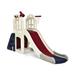 6-In-1 Large Slide for Kids Toddler Climber Slide Playset with Basketball Hoop - 75"x 33"x 39" (L x W x H)