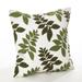 Pollice Verde Collection Crewel Work Design Down Filled Cotton Throw Pillow