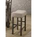 Martha II Set of 2 Wood Counter Height Stool with Cushioned Seat