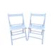 Set of 2 Wooden Folding Chairs