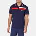 Fila Heritage Essentials Short Sleeve Tennis Polo Men's Tennis Apparel Fila Navy/Fila Red/White