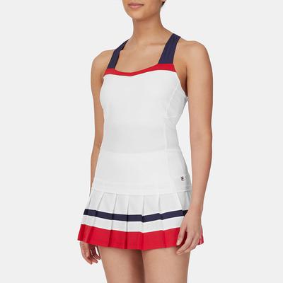 Fila Heritage Essentials Racerback Tank Women's Tennis Apparel White/Crimson/Fila Navy